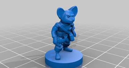 mousefolk mz4250 baixar livre stl modelo printablescom 3d modelos brinquedos jogos borda dnd lutador monge rato 3d print model - Mito3D