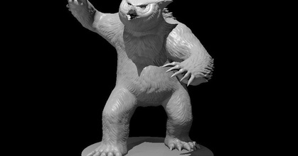 Owlbear mz4250 baixar livre stl modelo printablescom 3d modelos brinquedos jogos borda Urso dnd coruja descobridor 3d print model - Mito3D
