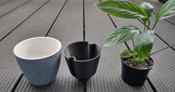 ikea salpeter 10cm pot insert tim db download free stl model printablescom 3d models household outdoor & garden planter 3d print model - Mito3D
