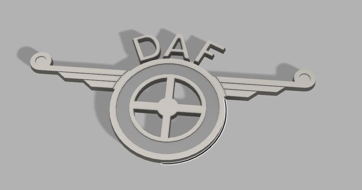 daf Emblem 3dme nl download frei stl Modell Printablescom 3d Modelle Hobby Macher Automobil 3D print model - Mito3D