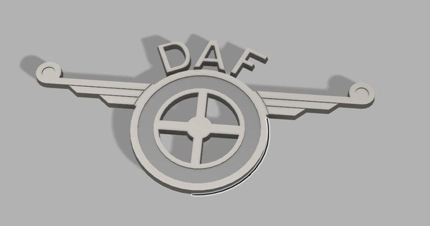 daf emblem 3dme nl download free stl model printablescom 3d models hobby & makers automotive 3d print model - Mito3D