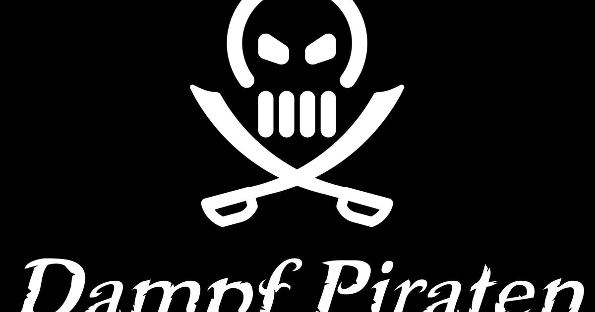 logotipo dampf piratende baixar livre stl modelo printablescom 3d modelos arte Projeto 2d pratos logotipos 3D print model - Mito3D