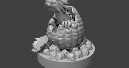baby dragon hatching mz4250 download free stl model printablescom 3d models toys & games board dnd dragons dungeonsanddragons pathfinder 3d print model - Mito3D