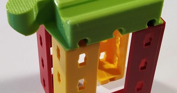 madera ferrocarril puente fischertechnik dejf descargar gratis stl modelo imprimiblescom 3d modelos juguetes juegos edificio 3d print model - Mito3D
