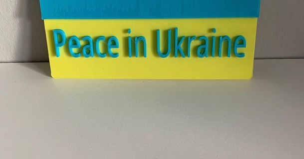 peace ukraine ian123411 download free stl model printablescom 3d models art & design designs sign ukrainepeace 3d print model - Mito3D