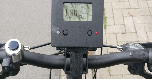 GPS Fahrrad esp32 Tachometer sd Protokollierung weise download frei stl Modell Printablescom 3d Modelle Hobby Macher Ideen 3dprinting Arduino 3d print model - Mito3D