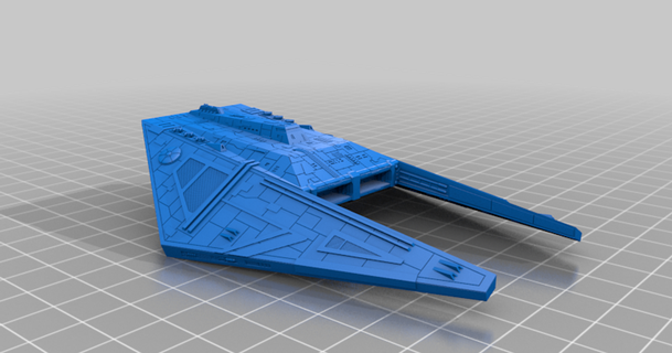 sw Armada kurtarıcı kruvazör onilcreations indir Bedava stl model printablescom 3d modeller oyuncaklar oyunlar dış mekan bilimkurgu uzay gemisi Yıldız Savaşları kriz 3d print model - Mito3D