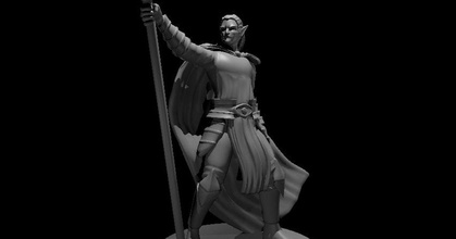 drow collection mz4250 download free stl model printablescom 3d models toys & games board dnd dungeonsanddragons elf mage 3d print model - Mito3D