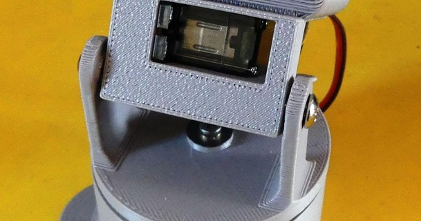 esp32 Camera padella inclinare telecamera sport 99 Scarica gratuito stl modello printablescom 3d Modelli passatempo creatori elettronica Astuccio guaina allegato esp32cam homeautomation panandtilt 3d print model - Mito3D