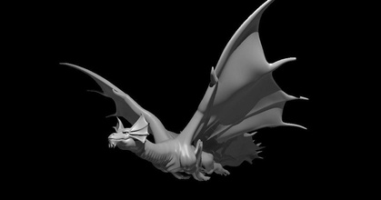 brass dragon flying mz4250 download free stl model printablescom 3d models toys & games board 3d print model - Mito3D