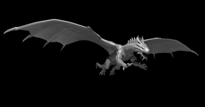 bronze dragon flying mz4250 download free stl model printablescom 3d models toys & games board dnd dragons 3d print model - Mito3D