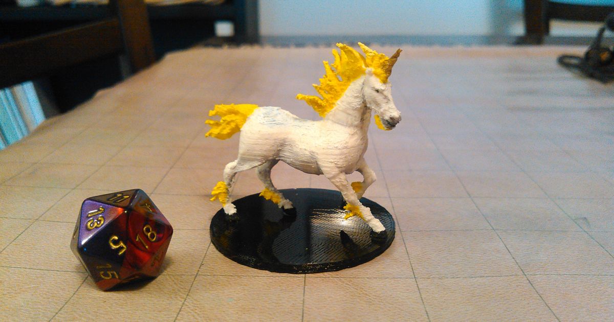 unicornio mz4250 descargar gratis stl modelo imprimiblescom 3d modelos juguetes juegos tablero dnd calabozos Dragones 3D print model - Mito3D