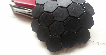 nasa fabric hexagons keeeal download free stl model printablescom 3d models learning engineering armor armour chain chainmail 3d print model - Mito3D