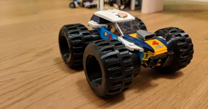 monstertruck pneu deserto buggy eg Lego carro Stefan baixar livre stl modelo printablescom 3d modelos brinquedos jogos veículos reator arco flexível filamento pneus flexíveis 3d print model - Mito3D
