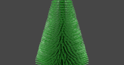 Natale albero modello minitec Scarica gratuito stl printablescom 3d Modelli arte design sculture baum paesaggio modellazione modellbau 3d print model - Mito3D