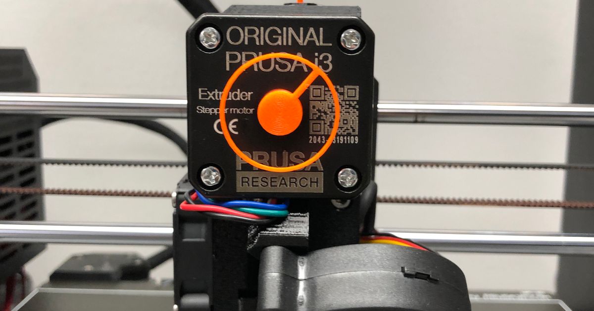 prusa i3 mk3s Facile extrudeuse roue classifié défense Télécharger libre stl modèle imprimablescom 3d modèles imprimantes accessoires indicateur rotation 3D print model - Mito3D