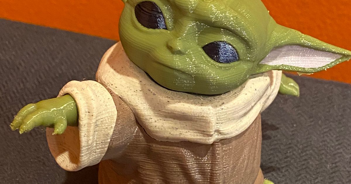 bebé yoda niño chris friso greybeard3d descargar gratis stl modelo imprimiblescom 3d modelos juguetes juegos acción cifras estatuas mandaloriano guerra Galaxias 3D print model - Mito3D