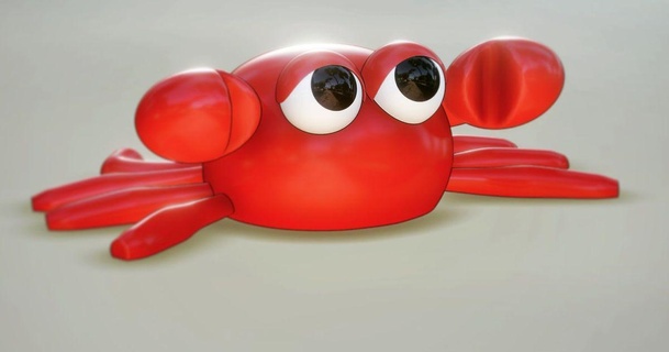 crab whambelam download free stl model printablescom 3d models toys & games action figures statues animal cuteoctopus sculpt 3d print model - Mito3D