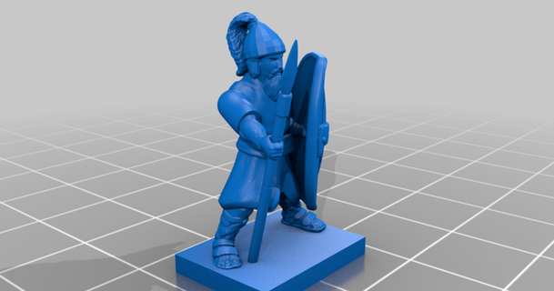 púnico guerras céltico medio infantería celtíberos chico lunes descargar gratis stl modelo imprimiblescom 3d modelos juguetes juegos 20mm 25mm bárbaro 3d print model - Mito3D