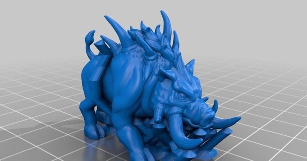 helboar supports dungeons & dragons 3dbuzz studios download free stl model printablescom 3d models toys games action figures statues dungeonsdragons 3d print model - Mito3D