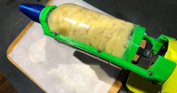 Gıda şırınga adaptör Ryobi silikon tabanca esnek indir Bedava stl model printablescom 3d modeller gadget'lar Patates basın 3d print model - Mito3D