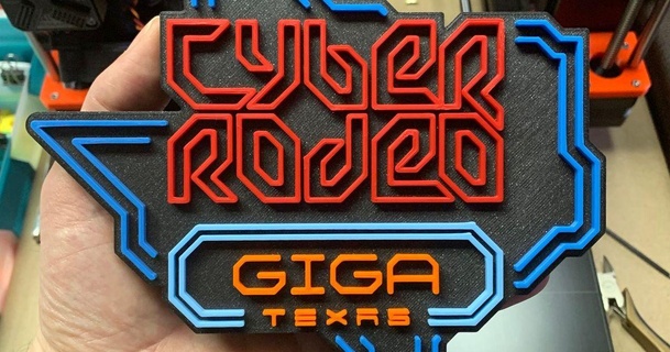 giga texas cyber rodeo tperronedesign download free stl model printablescom 3d models art & design 2d plates logos cybertruck elon mk3 mmu2s tesla 3d print model - Mito3D