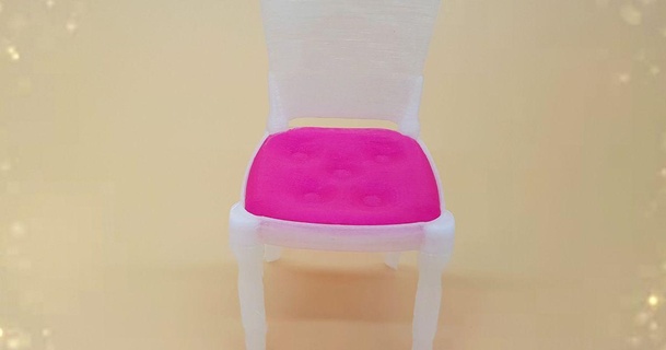 doll chair barbie rainbow high furniture khalils download free stl model printablescom 3d models toys & games 3d print model - Mito3D