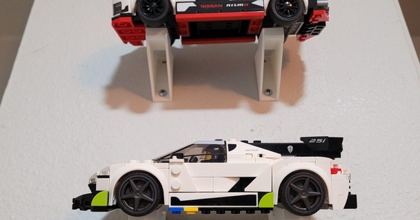 parede monte compatível Lego carro modelos inclinado vendo apropriado viga tamanhos confortavelmente coroa baixar livre stl modelo printablescom 3d arte Projeto wall mounted 3d print model - Mito3D