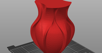 kıvrımlı vazo monometilhidrazin indir Bedava stl model printablescom 3d modeller Sanat tasarım heykeller 3d print model - Mito3D