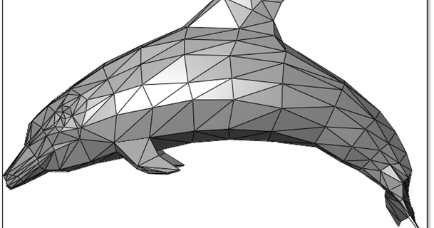 triângulo golfinho pop cenário elétrico baixar livre stl modelo printablescom 3d modelos arte Projeto 2d pratos logotipos 3d print model - Mito3D