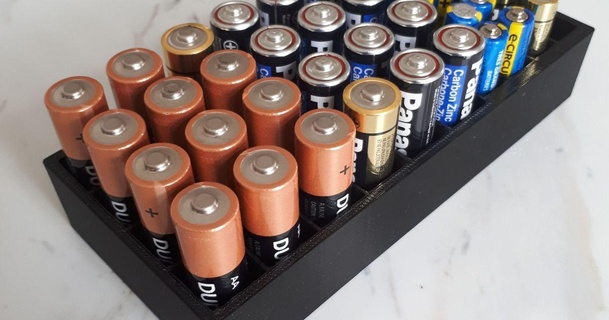 aa + aaa baterias armazenamento kevin baixar livre stl modelo printablescom 3d modelos passatempo fabricantes eletrônicos aaabattery Abattery bateria 3d print model - Mito3D