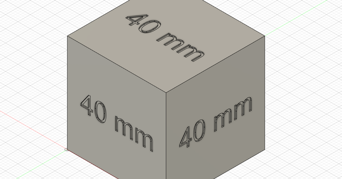 40x40x40 mm cube dsyr2005 Télécharger libre stl modèle imprimablescom 3d modèles imprimantes tester 40mm bloquer 3D print model - Mito3D