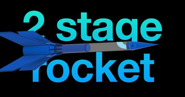 c6 2 palco foguete fkbs baixar livre stl modelo printablescom 3d modelos Aprendendo física astronomia foguetes voador 3d print model - Mito3D