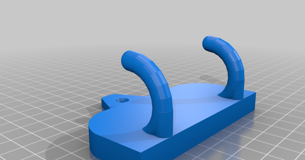 dual key hook akprinty download free stl model printablescom 3d models household office keychain keyhook 3D print model - Mito3D