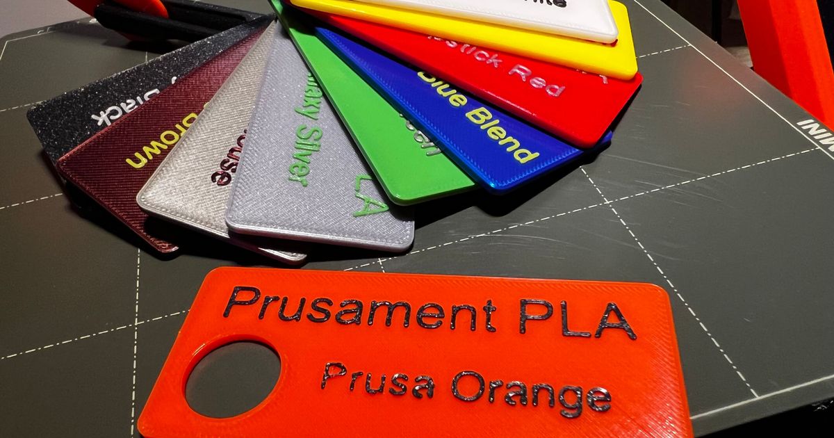 prusament pla filament échantillons nécris Télécharger libre stl modèle imprimablescom 3d modèles imprimantes accessoires prusa échantillon 3D print model - Mito3D