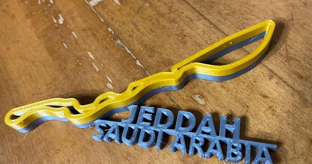 f1 - jeddah saudia arabia tylerthompson1984 download free stl model printablescom 3d models art & design 2d plates logos formula1 track saudiarabia 3d print model - Mito3D