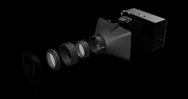 Atomos lama lente ingrandimento cenere Scarica gratuito stl modello printablescom 3d Modelli gadget foto video evf samurai 3d print model - Mito3D