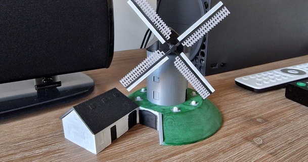 buitenmolen windmill furs download free stl model printablescom 3d models world & scans architecture urbanism 3d print model - Mito3D