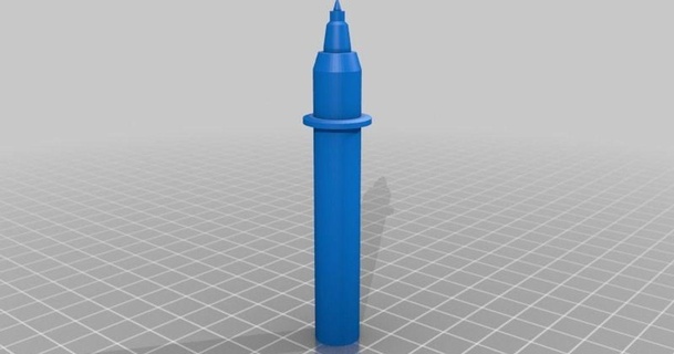 trazador bolígrafo barbadicus descargar gratis stl modelo imprimiblescom 3d modelos Arte diseño 2d platos logos dibujar dibujo gráficos hp 3d print model - Mito3D