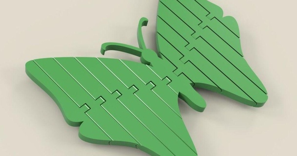 flessibile articolato farfalla stile 2 Airwaves ted Scarica gratuito stl modello printablescom 3d Modelli mondo scansioni animali animale articolata 3d print model - Mito3D