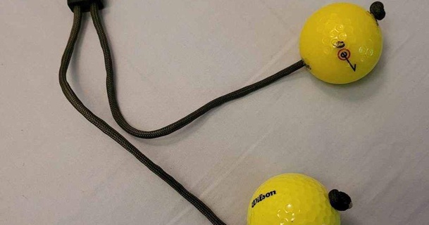 Golf Ball Klacker Frau download frei stl Modell Printablescom 3d Modelle Spielzeuge Spiele draussen 3d print model - Mito3D