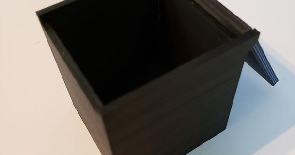 3x3 rubik cube boîte articulé couvercle mrusse Télécharger libre stl modèle imprimablescom 3d modèles jouets Jeux puzzles brain teasers 3d print model - Mito3D