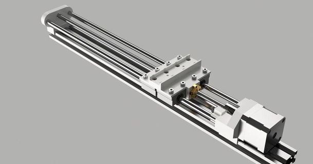 linear double screw rail 2040 core3dtech download free stl model printablescom 3d models printers - upgrades 1010 80201010 linearactuator 3d print model - Mito3D