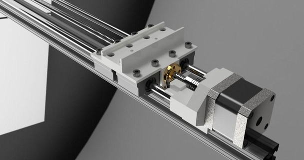 linear double screw rail 1010 core3dtech download free stl model printablescom 3d models printers - upgrades 80201010 linearrail 3d print model - Mito3D