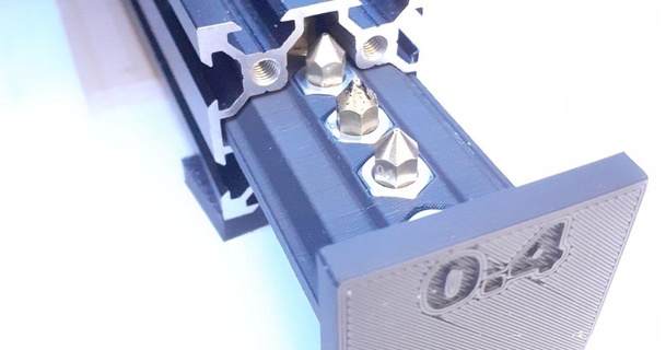 ugello estrusore titolare supporto inserire tappo chiusura 40x40 alluminio fessura estrusione 2md Scarica gratuito stl modello printablescom 3d Modelli stampanti aggiornamenti portaugelli portaugello 3d print model - Mito3D