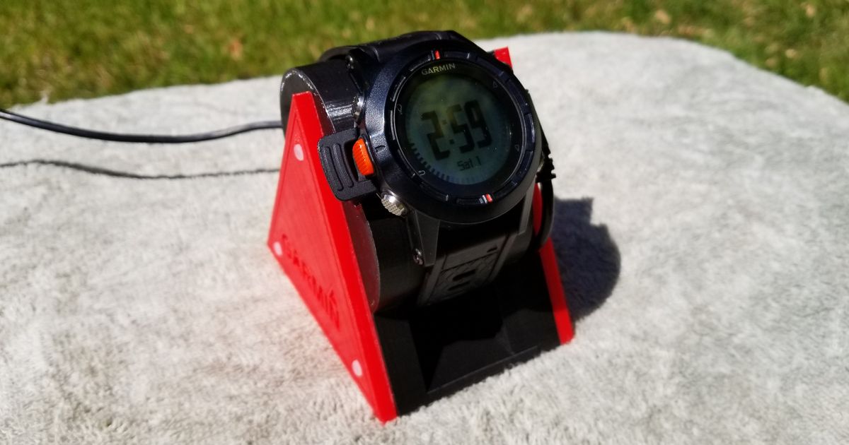 Garmin orologio caricare In piedi gerrypb Scarica gratuito stl modello printablescom 3d Modelli gadget portatile dispositivi chargestand base ricarica fenix 3D print model - Mito3D