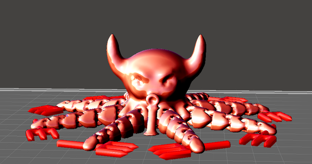 devil articulated octopus kraken3dprinting download free stl model printablescom 3d models toys & games outdoor animal demon evil 3d print model - Mito3D
