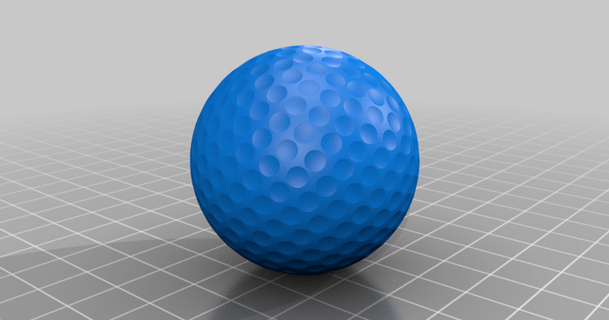 fibonacci golf Balle guerre rouge Télécharger libre stl modèle imprimablescom 3d modèles sports Extérieur balle paramétrique 3d print model - Mito3D