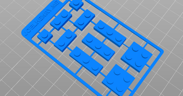 lego bricks - kit card joel download free stl model printablescom 3d models toys & games building maker 3d print model - Mito3D