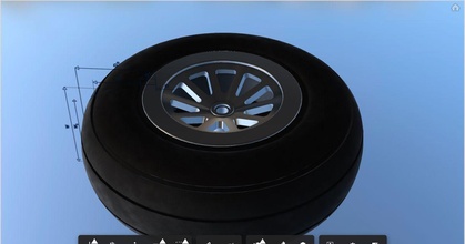 aircraft wheel gerrypb download free stl model printablescom 3d models hobby & makers rc robotics airplane radiocontrol tire tpu 3d print model - Mito3D